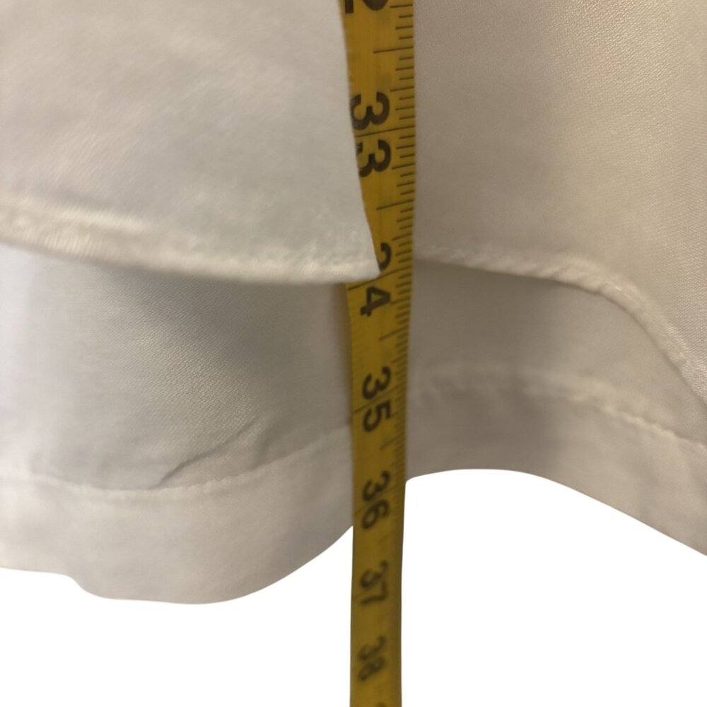 Charles Chang-Lima White Sleeveless Asymmetrical Dress With Button Back & Jewel - Picture 8 of 13